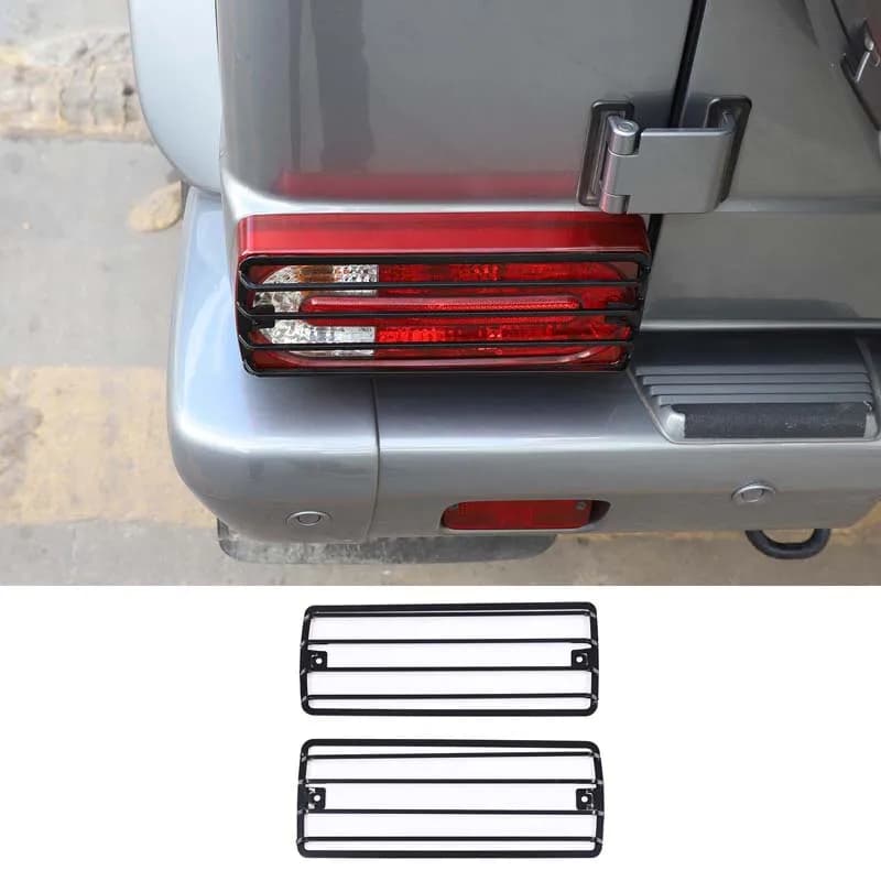 Car Light Protection Frame for Benz G-Class W461 W463 G63 G350 G500 2007 - 2018 Car Lamp Hood Tail Light Protect Cover Accessori