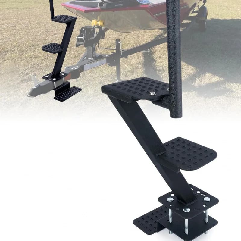 With handle, non-slip surface, universal, suitable for trailer rear steps