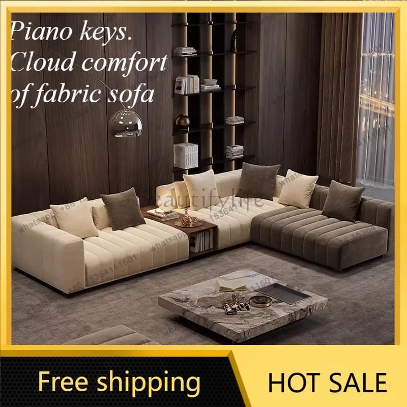 LDLuxury Classic Living Room Sofa Apartment Adults Nordic Soft Living Room Sofa Elegant Floor Woonkamer Banken Home