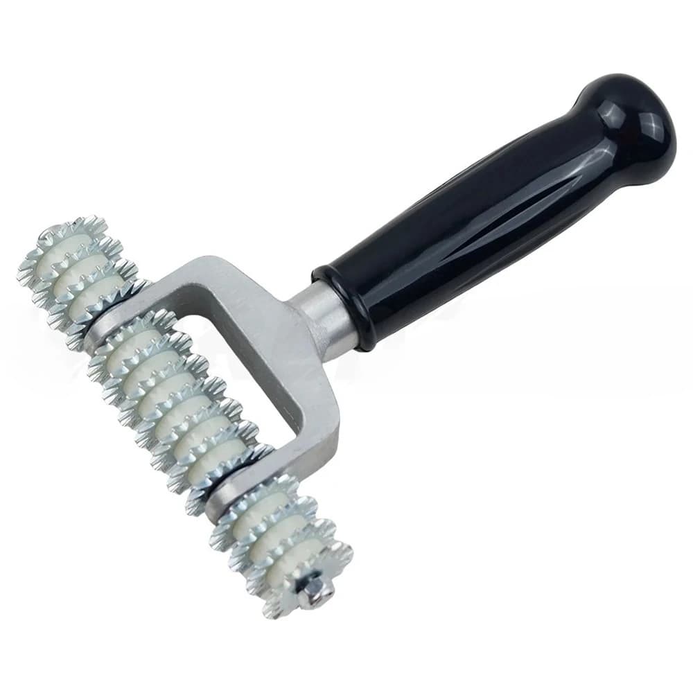 Seaming Roller Seaming Spiked Star Grooming Carpet Pile Roller Star Wheel Pro Carpet Seam Roller Black Handle