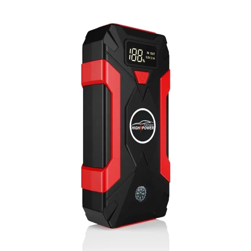 12V Portable Car Jump Starter Power Bank Multifunction Emergency Tool Kit with Flashlight