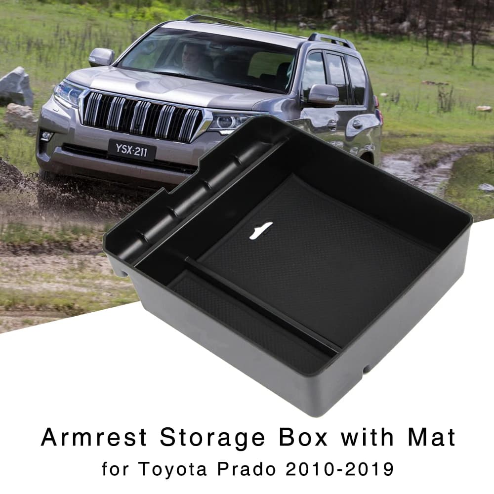 Armrest Storage Box for Toyota Land Cruiser Prado 2010-2023 Center Console Holder Tray