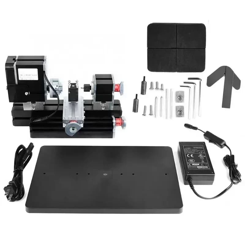 Hot sales Micro lathe DIY mini metal micro universal machine tool high power metal angle lathe