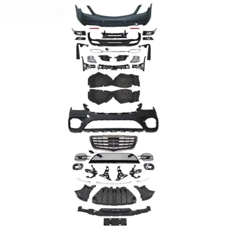 S450 Style Car Parts Auto Front Bumper Rear Diffuser Body Kit W222 2018-2022