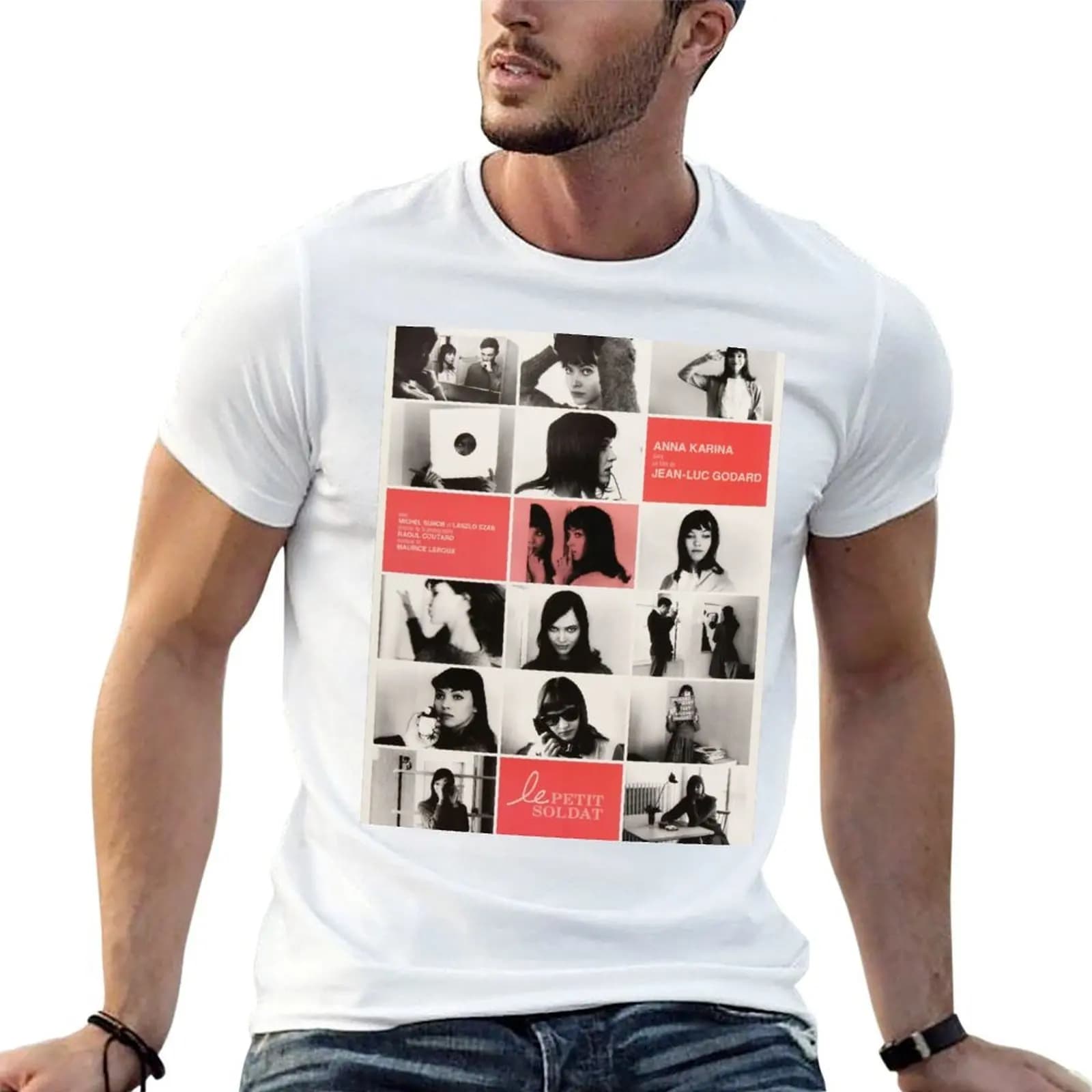 Anna Karina / Godard - Le Petit Soldat - vintage French movie poster T-Shirt