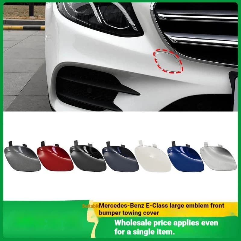 Applicable to 16-20 Mercedes-Benz E-class sports front bar trailer cover W213 large standard front traction hook hole cover 2138