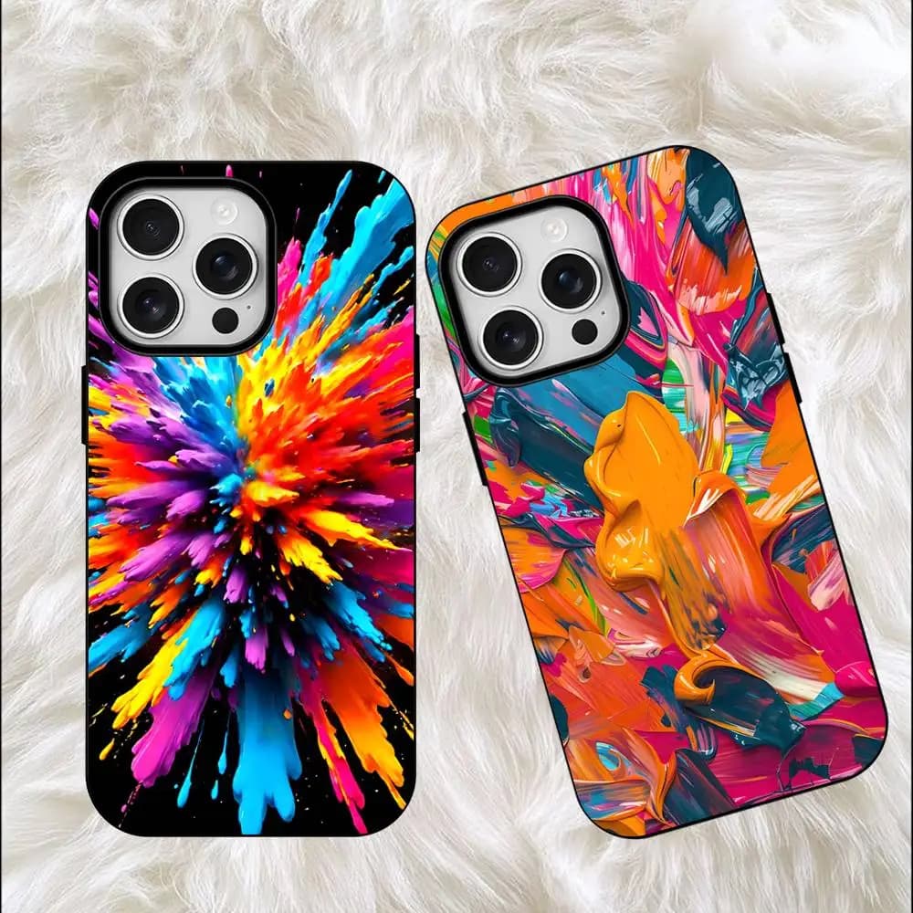 Vibrantly Colored Illustration Matte Magnetic For Case For iPhone 18 17 16 15 14 13 12 11Pro Plus Mini Max Frosted Cover