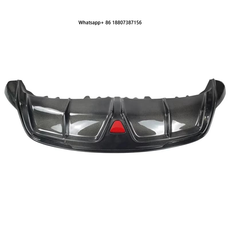 The Car Parts Body Kit Is Suitable forTesla Model Y Dry Carbon Fiber Rear Diffuser Tail Lip Rear Spoiler