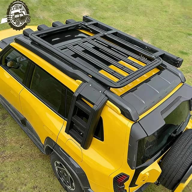 Wholesale Suitable for Models of Dark Blue G318 Roof Rack Side Ladder Backpack Aluminum Alloy Dark Blue G318 Modification Parts