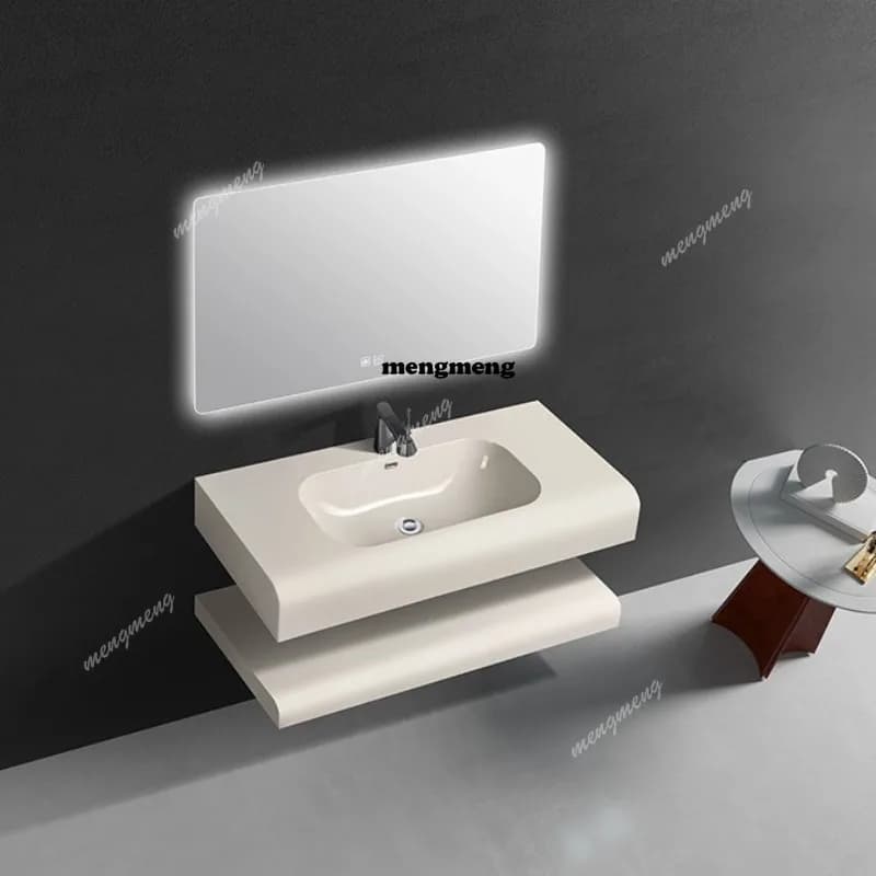 Toilet integrated skin wash double bathroom cabinet combination hotel homestay face wash basin