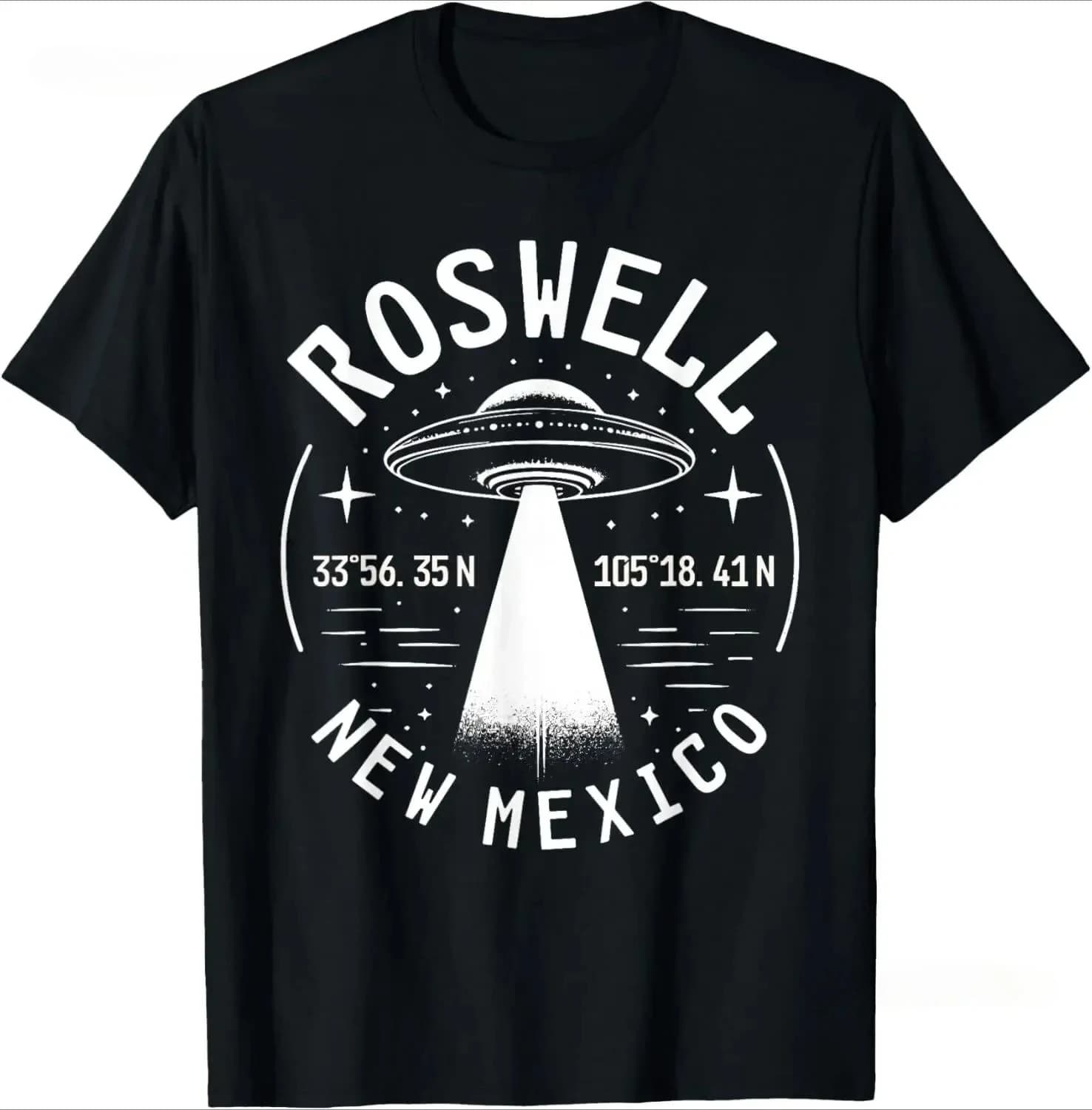 Roswell New Mexico Alien UFO Printed Women T Shirt Vintage Comfortable Fashion Graphic Casual Women Tshirt Clothing