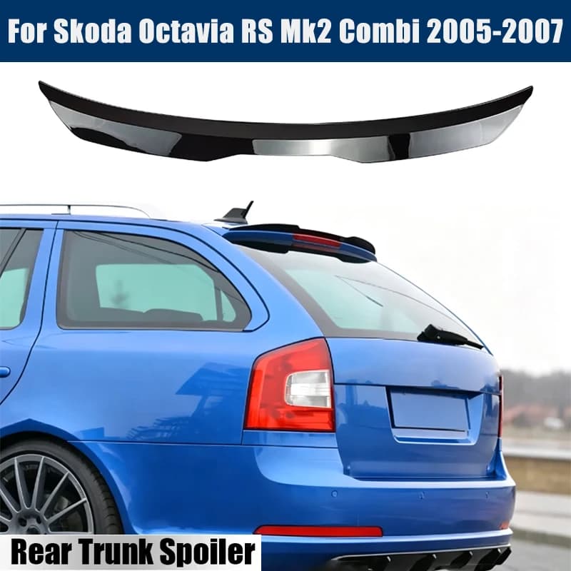 Rear Trunk Spoiler Roof Wing Racing Sport Splitter Exterior Part For Skoda Octavia RS Mk2 Combi 2005-2007 2006 Tuning Accessory