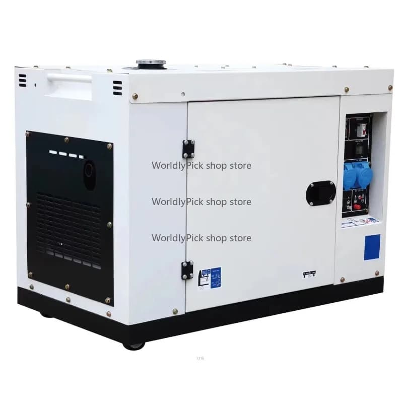 8KW 10KVA Silent Portable Generator with Air Cooling Diesel Engine 50HZ/60HZ Open Frame Factory Cheap