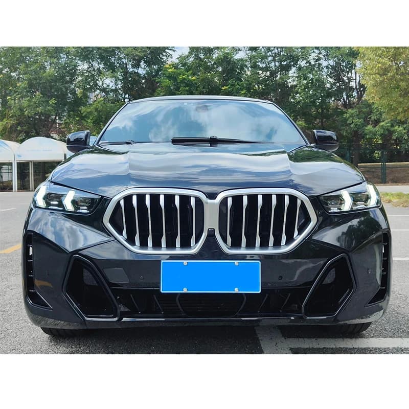 For X6 G06 Car Upgrade New 2023 F96 MT Body Kit with Fog Light Front Bumper Engine Hood Headlight Bolt-On