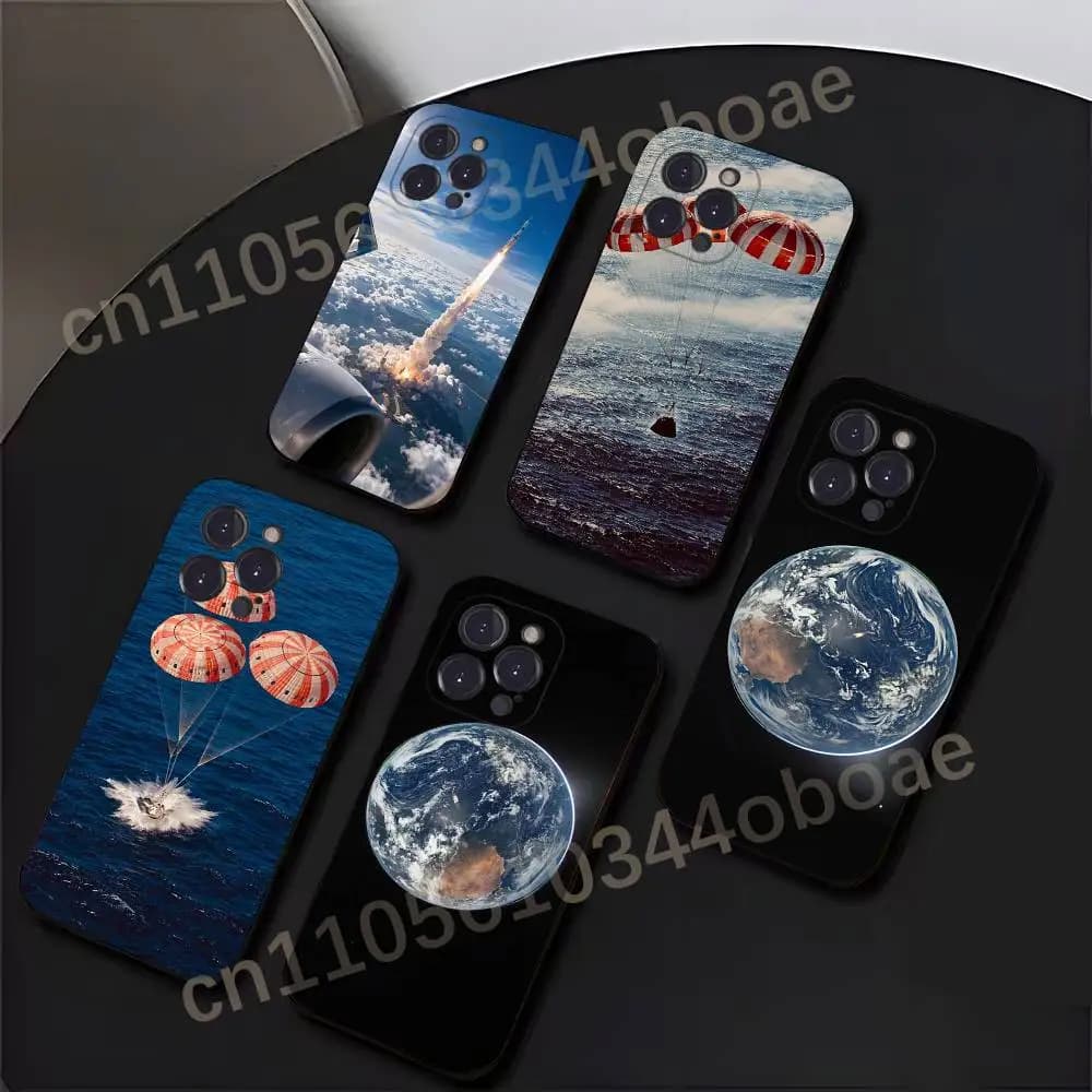 A-ArtemisII Phone Case For iPhone 17,16,15,14,13,12,11,Pro,MAX,Plus TPU Soft To Skin-friendly Cover
