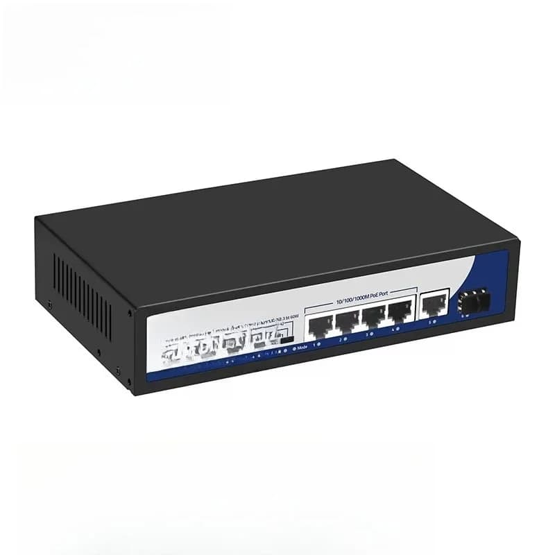4-port Gigabit optical Ethernet PoE switch supports VLAN 120W power supply with Gigabit SFP port