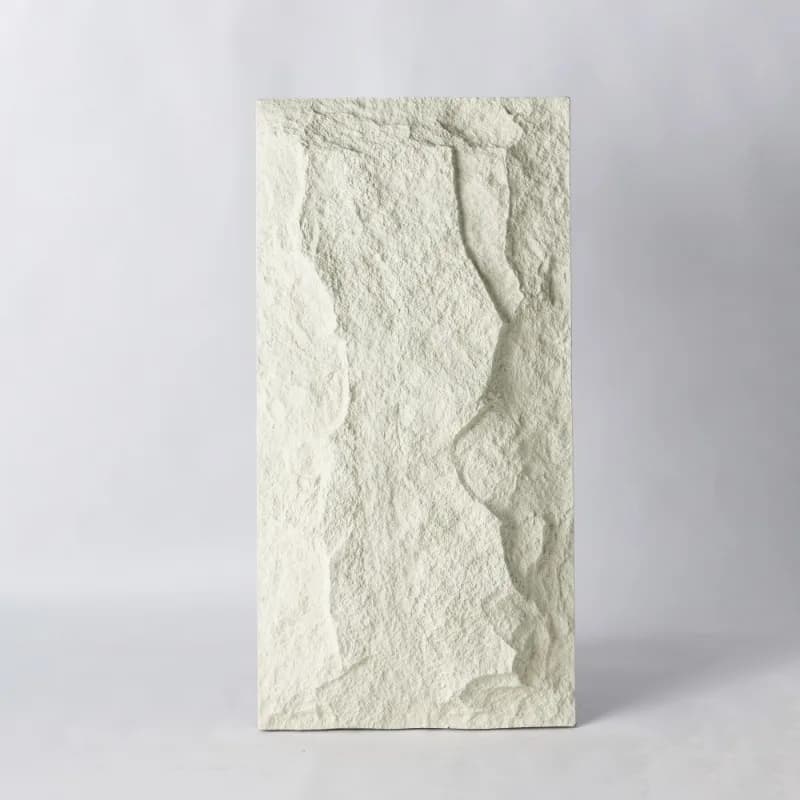 Waterproof Faux Mushroom Stone Panel  Polyurethane 3D Decorative Veneer Wall Decoration Fireproof Artificial Stone Big Slab