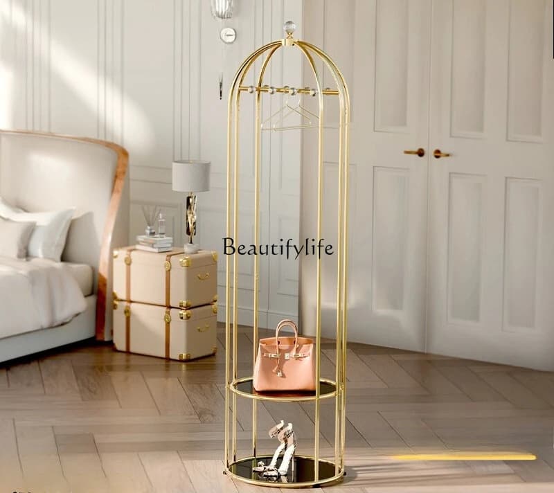 03.-Hanging hanger floor bedroom floor rack home living room