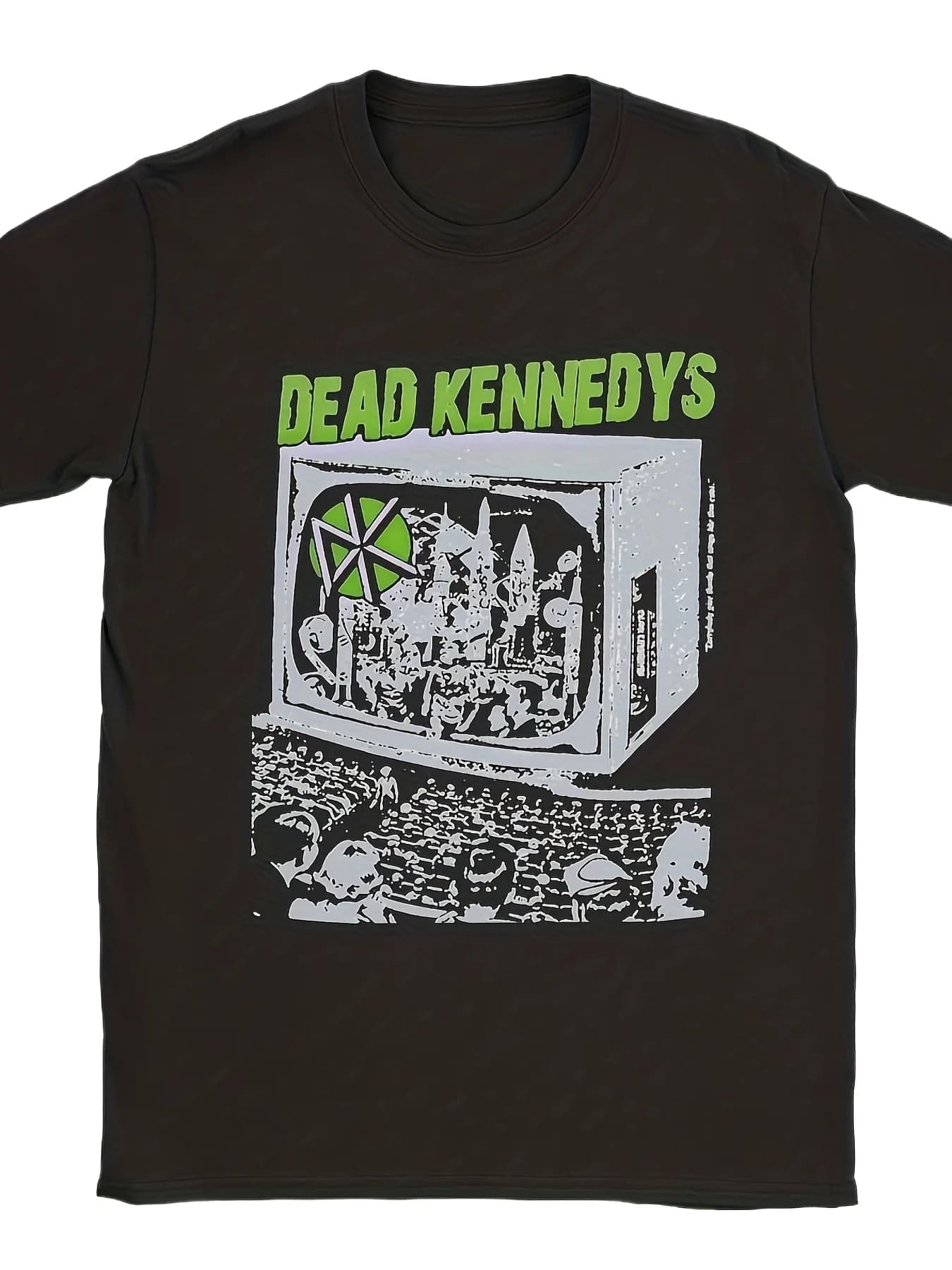 Vintage Dead Kennedy's Graphic Retro TV Design T-Shirt 100% Cotton O-Neck Short Sleeve Summer Casual Mens T-shirt Streetwear