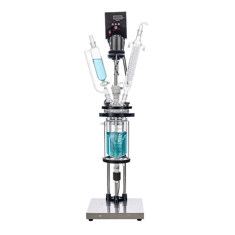 Jacket Heating 5L Bioreactor Lab Glass Tubular Reactor