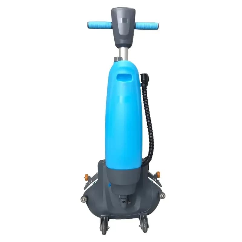 Light Weight Industrial Commercial Walk-Behind Electric New Warehouse Compact Wireless Floor Scrubber Cleaning
