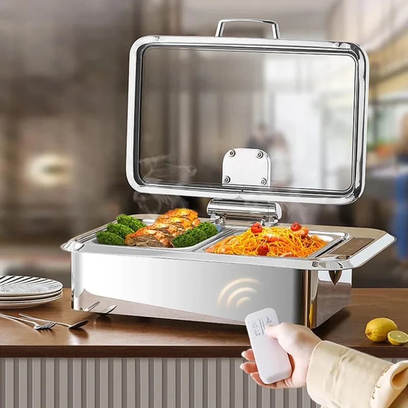 Build-In Style Food Warmer Set with Remote Control Chafing Dishes for Buffet Equipment
