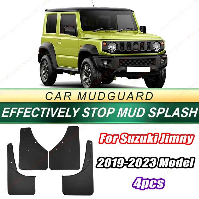 For Suzuki Jimny 2019-2023 Model 4PCS Front Rear Mud Flaps Splash Guards Fender Mudguards Auto Accessories