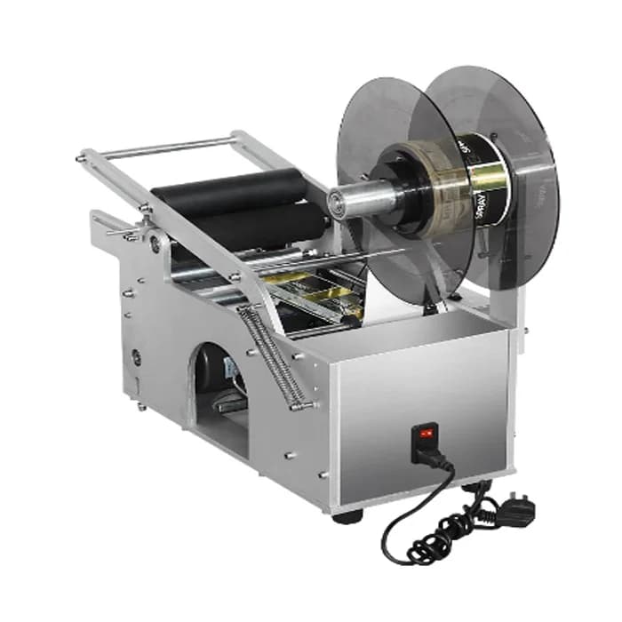 Portable Round Bottle Labeling Machine Manual Labeling Machine For Plastic Bottles
