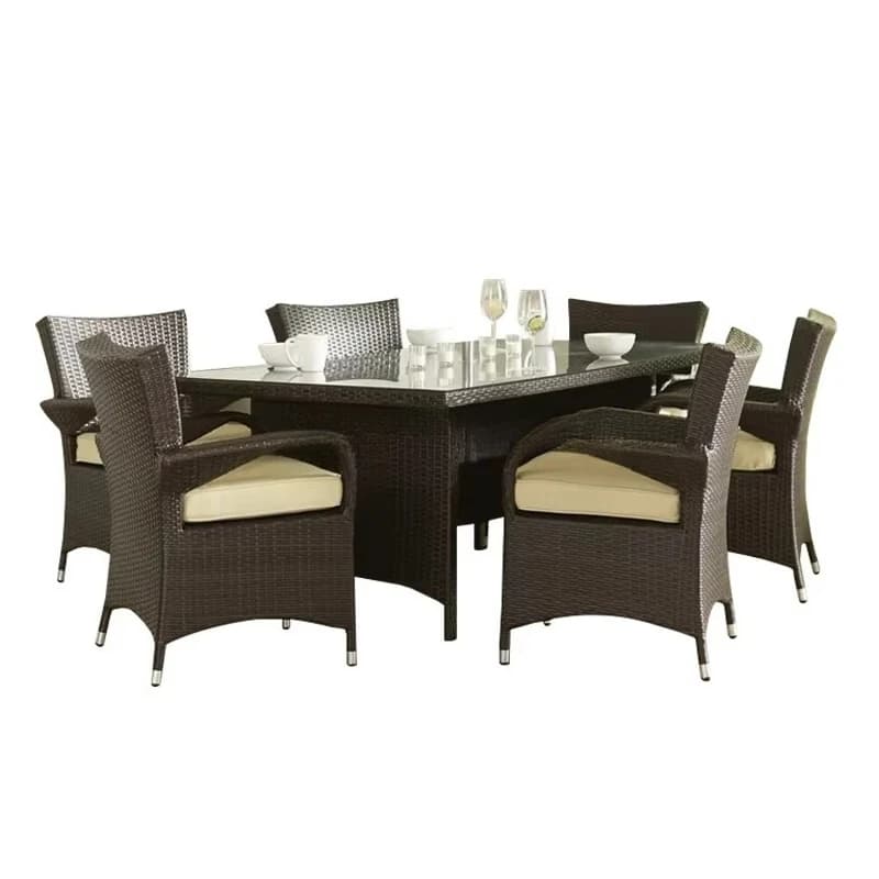 # Cheap Out Door Furniture Garden Rattan Dining Tables And Chairs Set