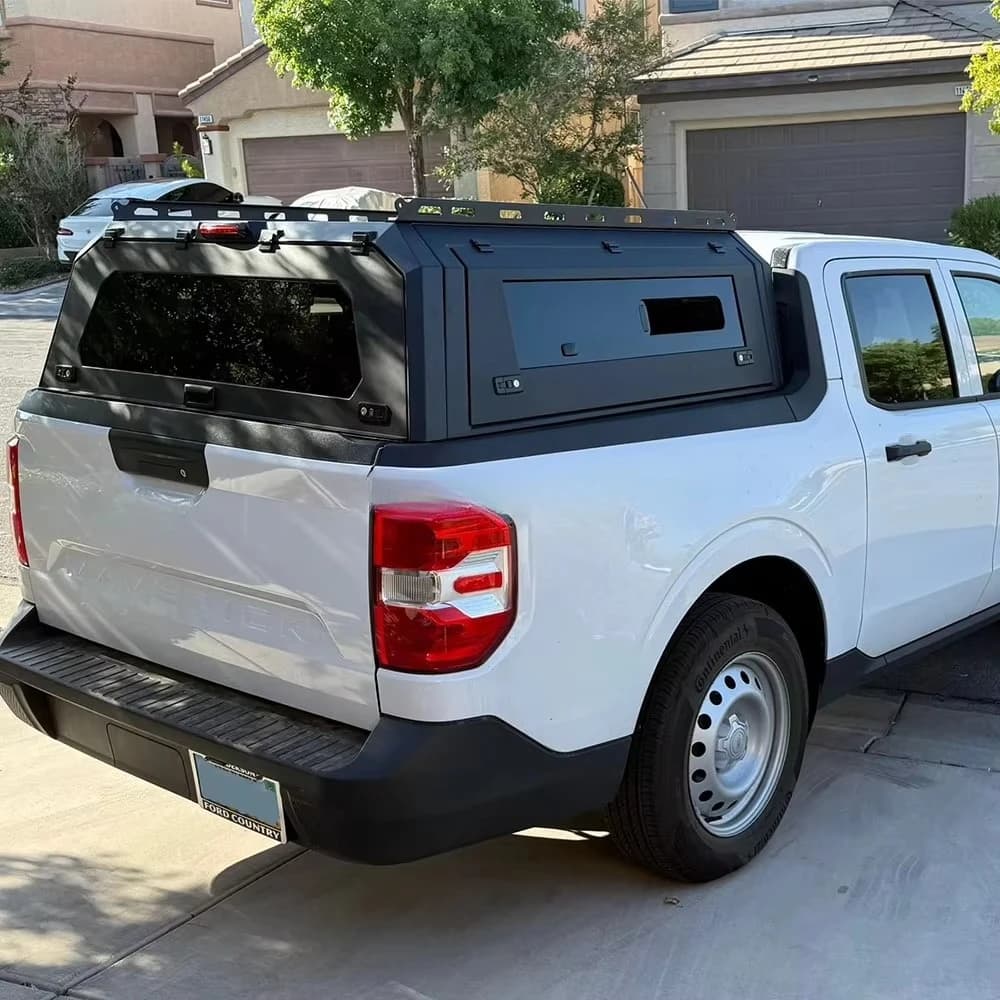 4wd Overload Pickup Truck Bed Caps Heavy Duty Steel HardTop Truck Topper Waterproof Canopy for Ford Maverick 2023