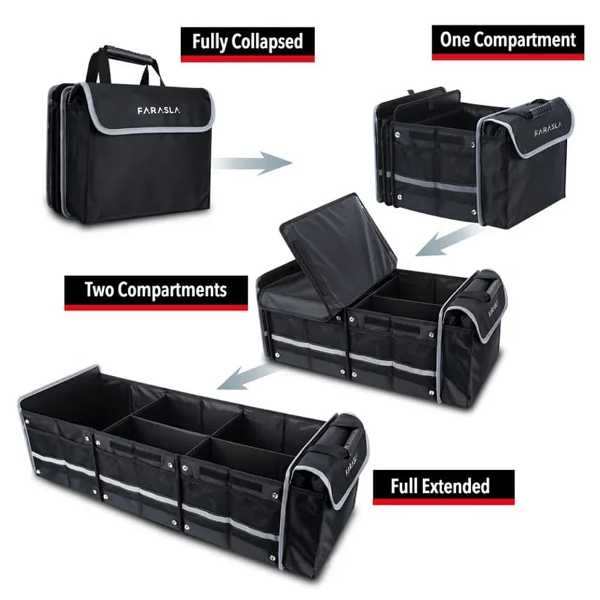 Oxford Cloth Ice Pack Car Storage Box Foldable Organizer Box Multifunctional Car Trunk Storage Bag