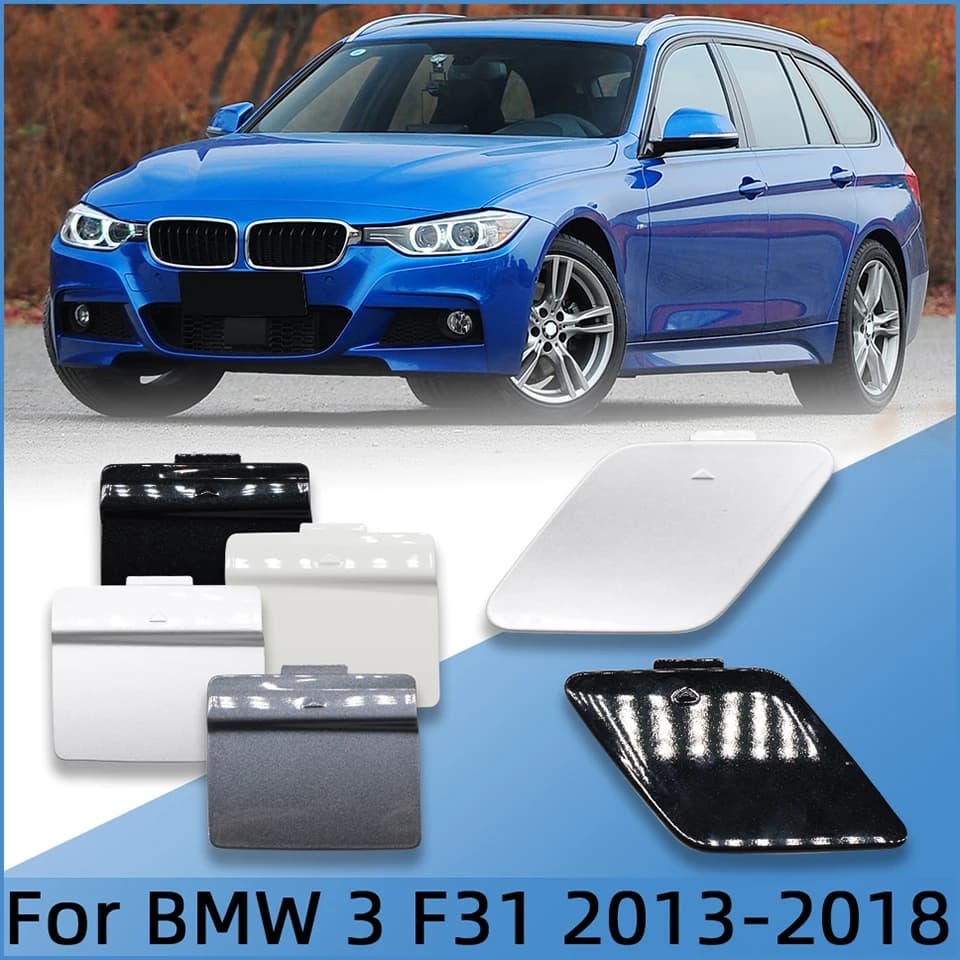 For BMW 3 F31 M 2012-2018 Rear Bumper Trailer Cover Towing Hook Eye Cap Shell Painted 51127312749 51127428436 51128056616