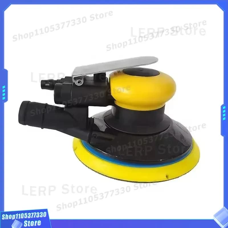 6 Inch Pneumatic Random Orbit Sander 150mm Dust Free Eccentric Polisher Air Powered Vibration Sanding Tool for Woodworking