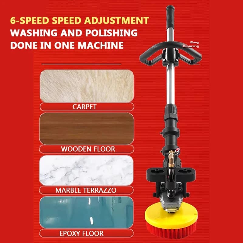 Handheld Concrete Floor Scrubber Marble Tile Multifunctional Cleaning Home And Busins