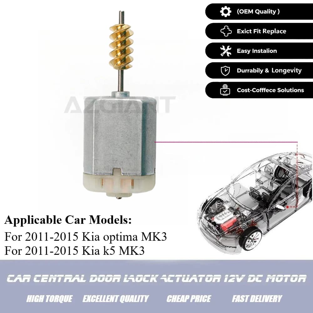AZGIANT 1020613 3K2756 for Kia Optima K5 MK3 Venga 2011-2015 Car Side Door Latch with Power Lock Motor Auto Replacement Parts