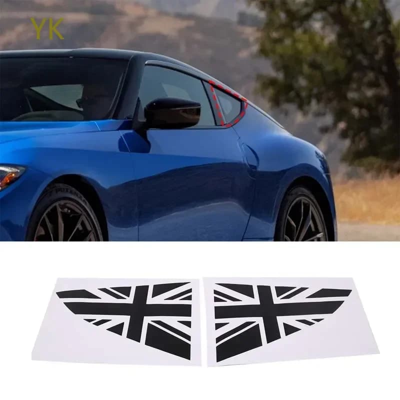 For Nissan 400Z 2023-2025 PVC Black Car Rear Triangle Window Vinyl Film Sticker Car Accessories