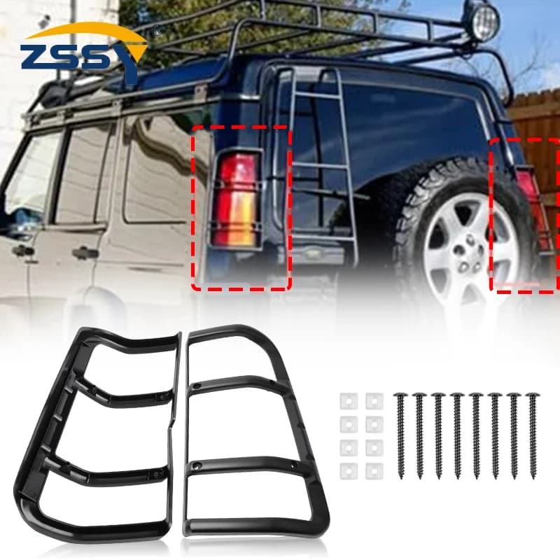 2Pcs Rear Tail Light Lamp Guard Set STC53194 For Land Rover Discovery 2 1999 2000 2001 2002 2003 2004 Taillight Bracket AutoPart