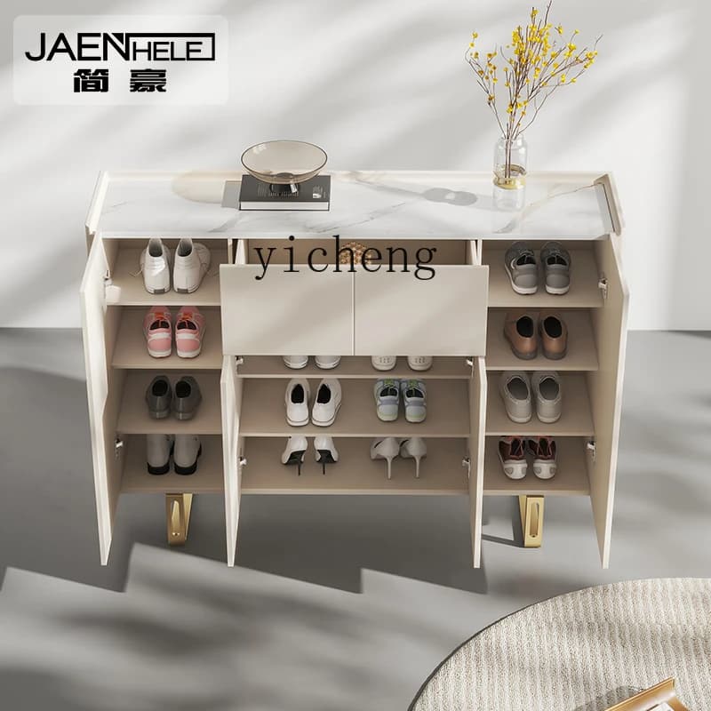H3-20  shoe cabinet modern light luxury solid wood porch side cabinet household storage simple partition