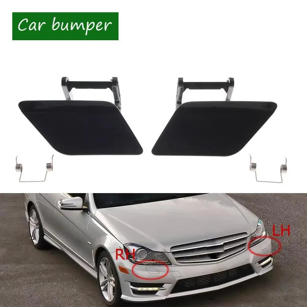 For Mercedes-Benz C-Class W204 C250 C350 C63 2012 2013 2014 Front Headlight Washer Sprayer Nozzle Cylinder Jet Washer Cover Cap