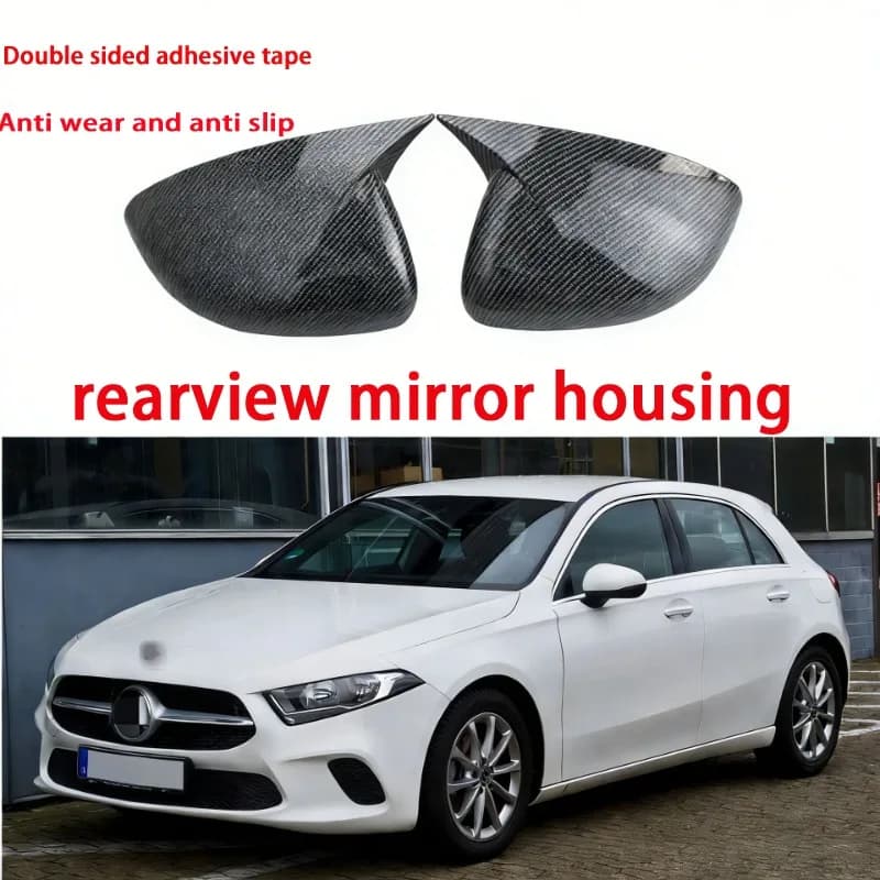 for Mercedes-Benz A-class horns CLA-class W177W178 rearview mirror cover mirror housing mirror cover horn modification