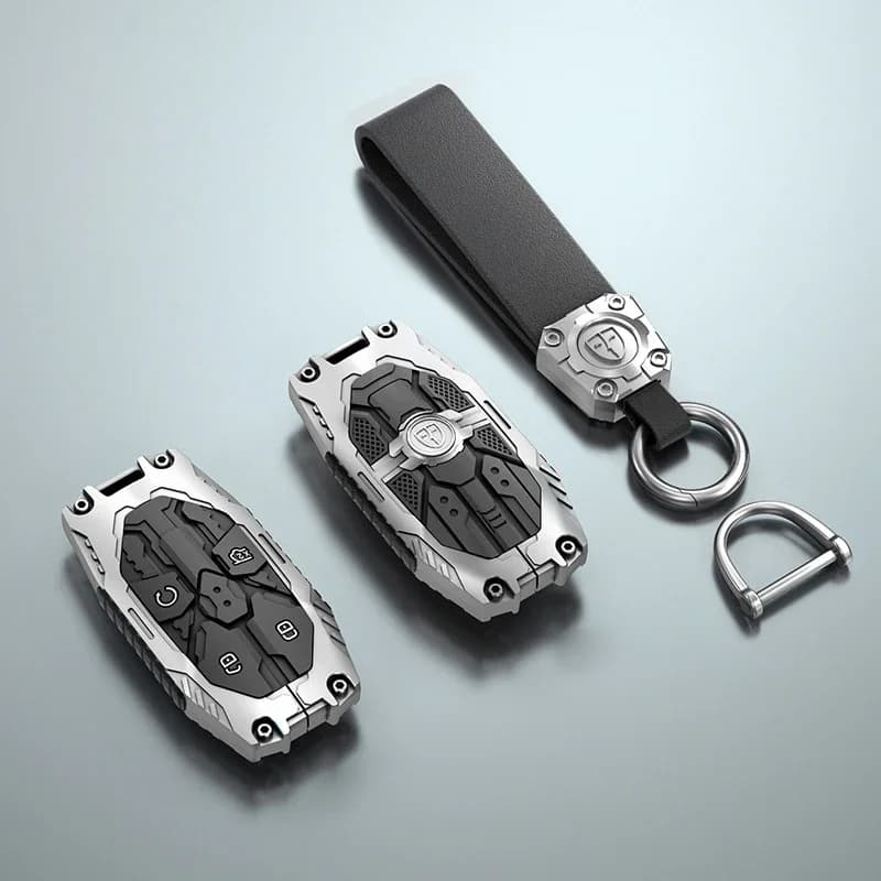 For BYD Equation Leopard 5 2023 Zinc Alloy Car Smart Key Case Cover Keyless Remote Entry Fob Keychain Accessories