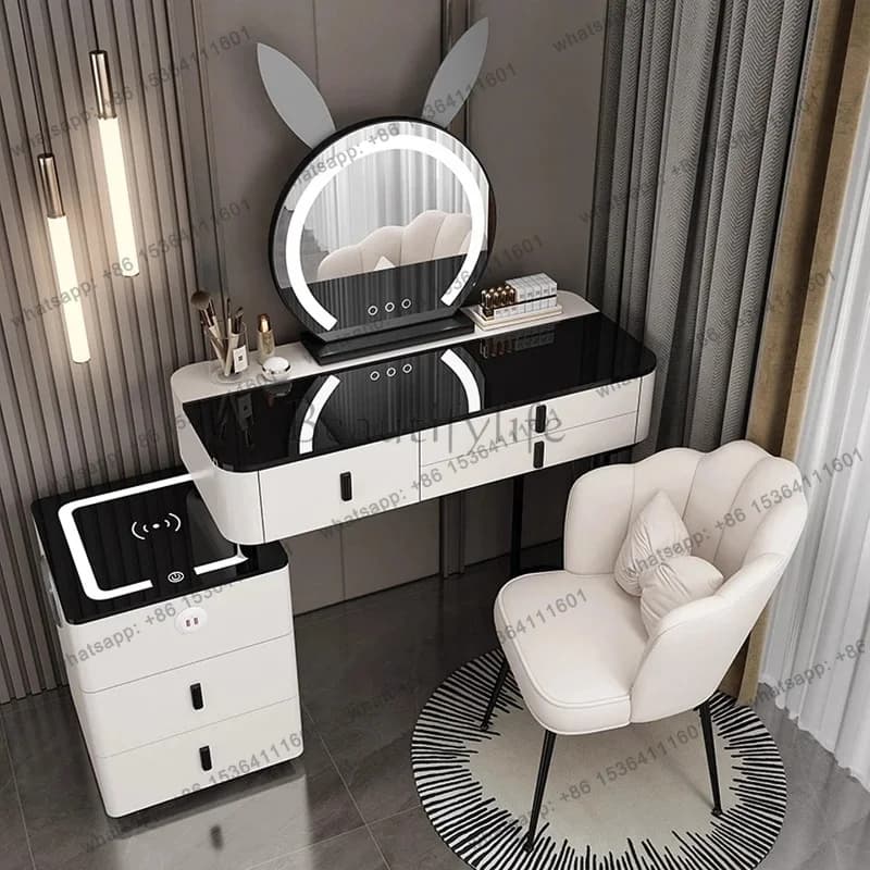ld Drawers Storage Dressing Table Bedroom Mobile Living Room Modern Women Vanity Table Cosmetics  Maquillaje Home Furniture