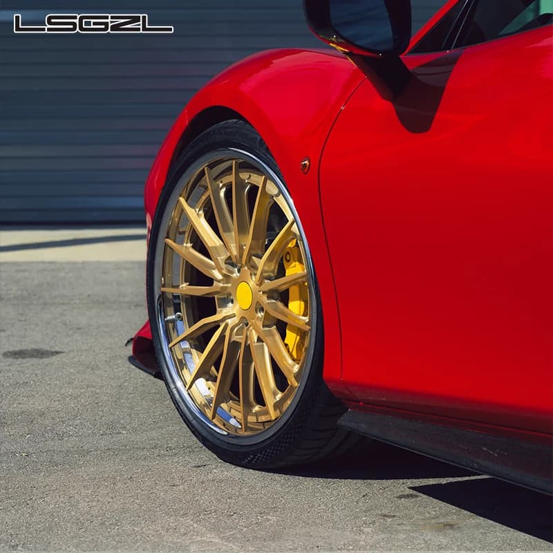2/3 Pieces 20 22 24 26 Inch Brushing Gold Wheels 5x112 5x114.3 5x120 5x130 Aluminum Alloy  Wheels for F80 M4 M5 Corvette C7 C8
