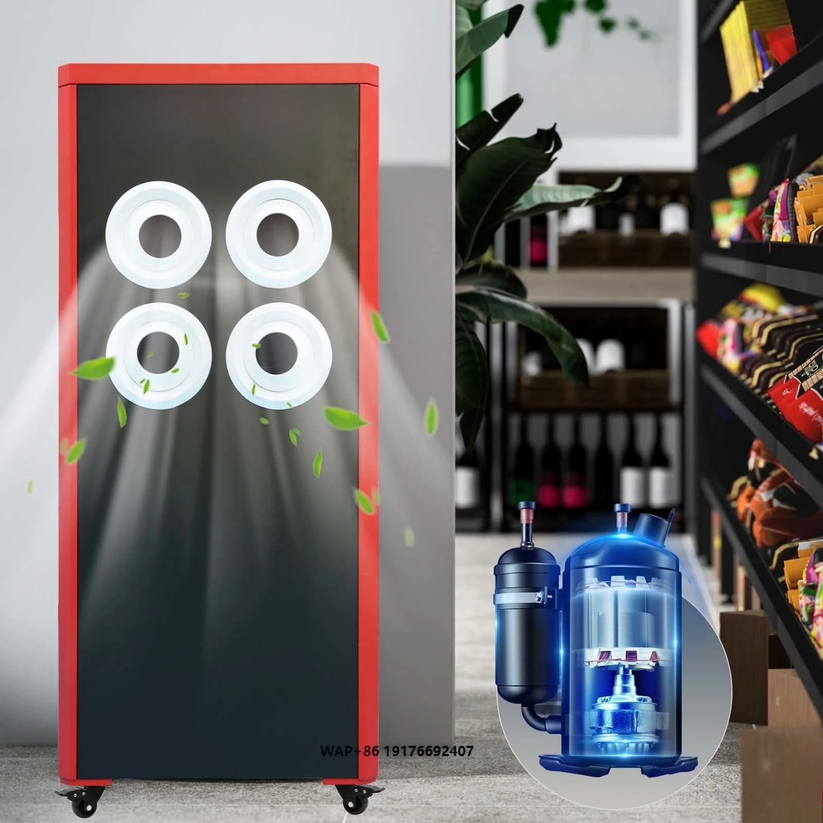 Adjustable Air Outlet Ideal Industrial Portable Air Conditioner Spot Cooler for Hospitals Workshops Outdoor Events 220V 3.1KW