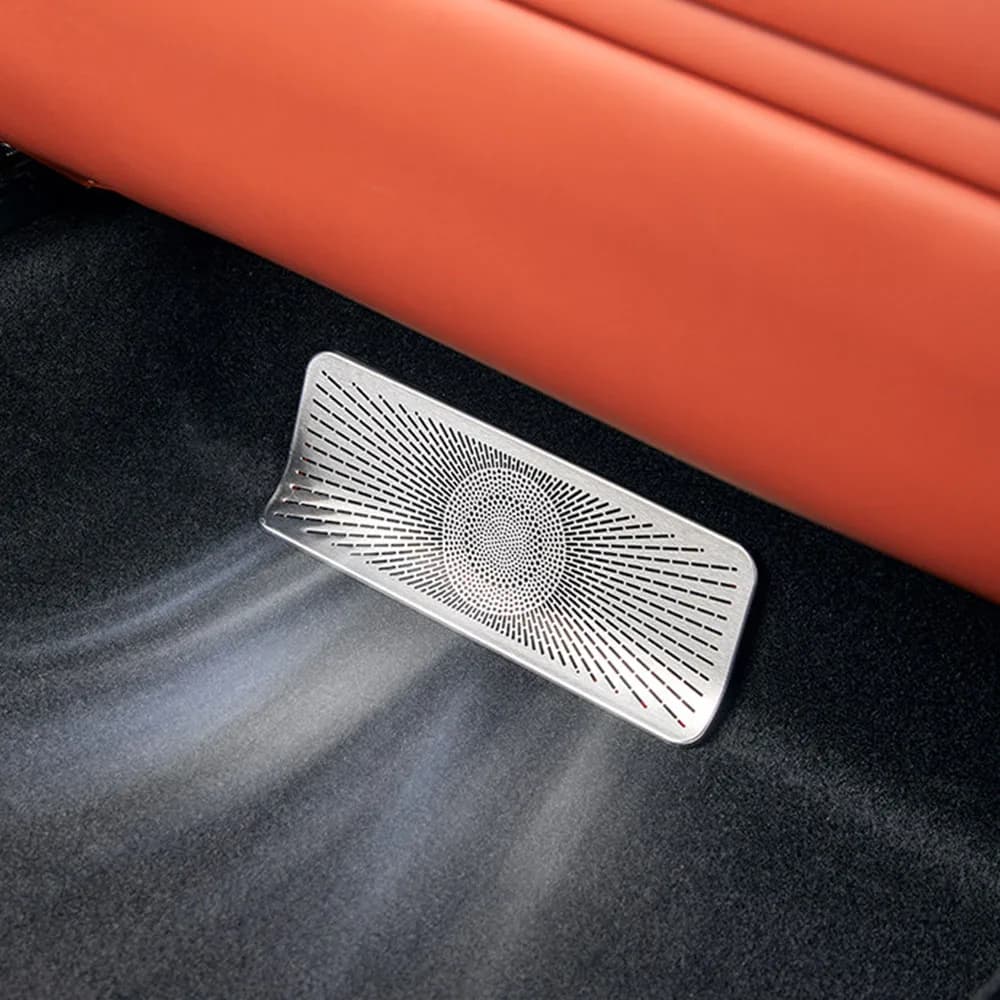 Protective Cover For The Air Outlet Under The Seat For BYD TANG L Sealion 8 EV/DM 2025 2026 Stainless Steel Cover Auto Parts