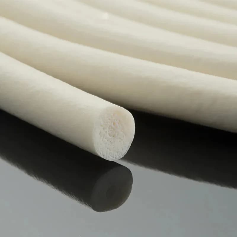 Silicone Foam Sponge Cord 1mm 1.5mm 2mm 2.5mm 3mm 4mm Dia. Sealing Strip Heat Resistant