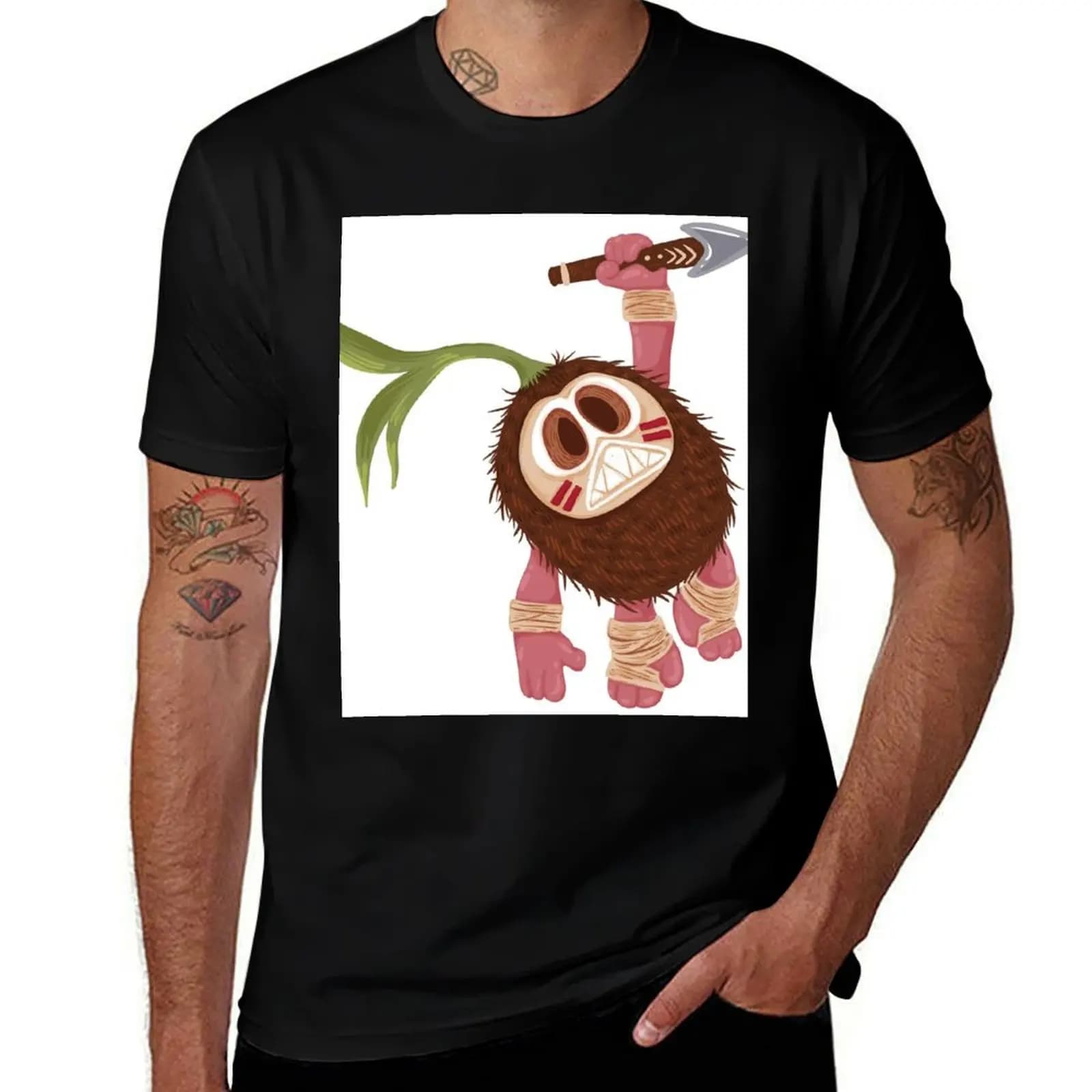 Kakamora The Cute Coconut Monster T-Shirt Summer Sports Quick Dry T-Shirt