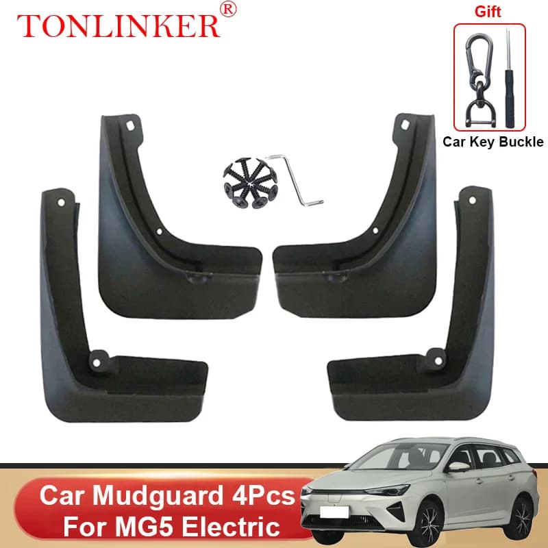 TONLINKER Car Mudguard For MG5 Electric MG 5 EV 2022 2023 Mudguards Splash Guards Fender Mudflaps Accessories