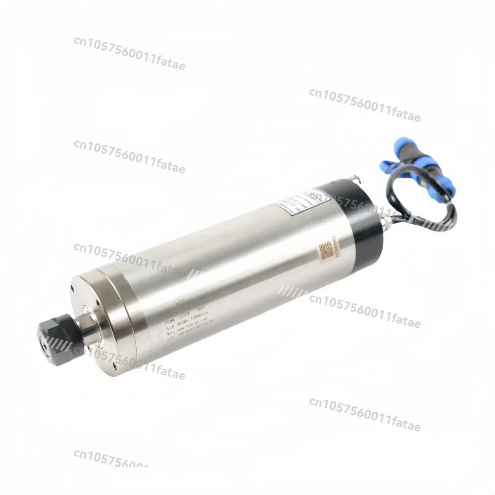 Three-phase Permanent Magnet Synchronous 2.5kw Air-cooled ER20 Spindle Motor for Polishing Machine GDK80Y-15Z/2.5