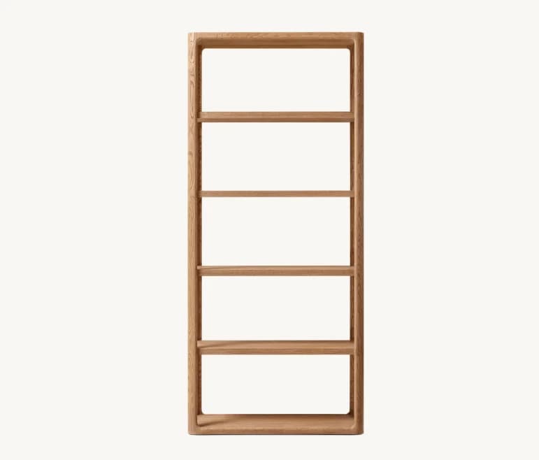 Customized  Design Living Room Furniture Oak Wood Office Shelving